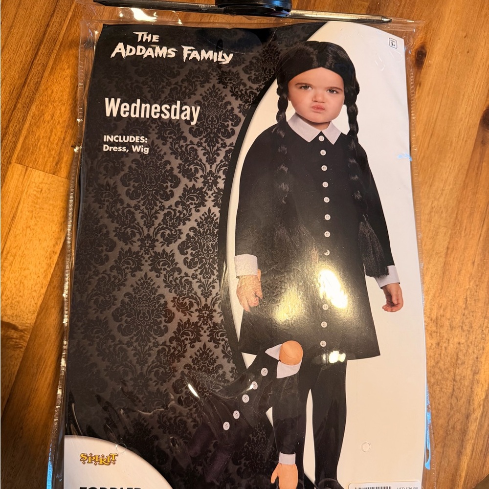 Toddler Wednesday Addams Costume - The Addams Family